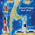Maritimes Plakat: Leuchttürme auf Sylt
