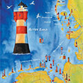 Plakat: Leuchttürme an der Nordküste